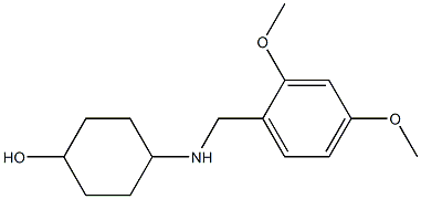 4-{[(2,4-dimethoxyphenyl)methyl]amino}cyclohexan-1-ol Struktur