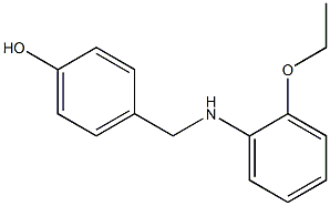 4-{[(2-ethoxyphenyl)amino]methyl}phenol Struktur