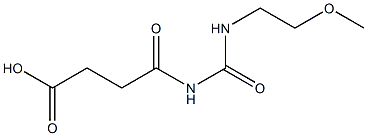 4-{[(2-methoxyethyl)carbamoyl]amino}-4-oxobutanoic acid Struktur