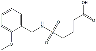 4-{[(2-methoxyphenyl)methyl]sulfamoyl}butanoic acid Struktur