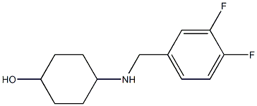 4-{[(3,4-difluorophenyl)methyl]amino}cyclohexan-1-ol Struktur