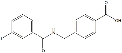 4-{[(3-iodophenyl)formamido]methyl}benzoic acid Struktur