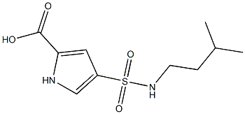 4-{[(3-methylbutyl)amino]sulfonyl}-1H-pyrrole-2-carboxylic acid Struktur