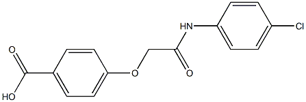 4-{[(4-chlorophenyl)carbamoyl]methoxy}benzoic acid Struktur