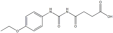 4-{[(4-ethoxyphenyl)carbamoyl]amino}-4-oxobutanoic acid Struktur