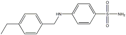 4-{[(4-ethylphenyl)methyl]amino}benzene-1-sulfonamide Struktur