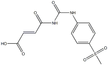 4-{[(4-methanesulfonylphenyl)carbamoyl]amino}-4-oxobut-2-enoic acid Struktur