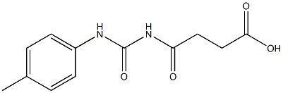 4-{[(4-methylphenyl)carbamoyl]amino}-4-oxobutanoic acid Struktur