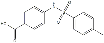 4-{[(4-methylphenyl)sulfonyl]amino}benzoic acid Struktur