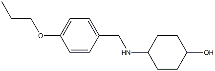 4-{[(4-propoxyphenyl)methyl]amino}cyclohexan-1-ol Struktur