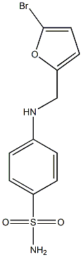 4-{[(5-bromofuran-2-yl)methyl]amino}benzene-1-sulfonamide Struktur