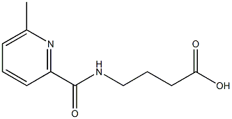 4-{[(6-methylpyridin-2-yl)carbonyl]amino}butanoic acid Struktur