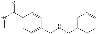 4-{[(cyclohex-3-en-1-ylmethyl)amino]methyl}-N-methylbenzamide Struktur