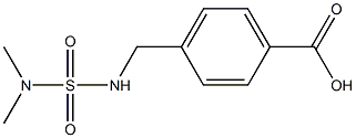 4-{[(dimethylsulfamoyl)amino]methyl}benzoic acid Struktur