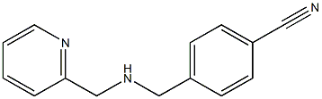 4-{[(pyridin-2-ylmethyl)amino]methyl}benzonitrile Struktur