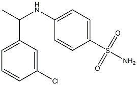 4-{[1-(3-chlorophenyl)ethyl]amino}benzene-1-sulfonamide Struktur