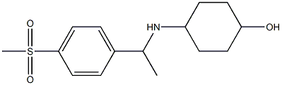 4-{[1-(4-methanesulfonylphenyl)ethyl]amino}cyclohexan-1-ol Struktur