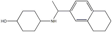 4-{[1-(5,6,7,8-tetrahydronaphthalen-2-yl)ethyl]amino}cyclohexan-1-ol Struktur