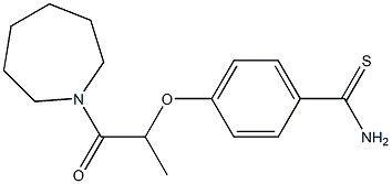 4-{[1-(azepan-1-yl)-1-oxopropan-2-yl]oxy}benzene-1-carbothioamide Struktur