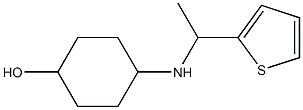 4-{[1-(thiophen-2-yl)ethyl]amino}cyclohexan-1-ol Struktur