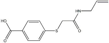 4-{[2-(allylamino)-2-oxoethyl]thio}benzoic acid Struktur