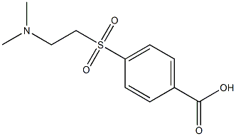 4-{[2-(dimethylamino)ethyl]sulfonyl}benzoic acid Struktur