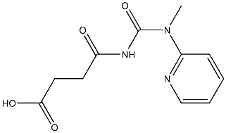 4-{[methyl(pyridin-2-yl)carbamoyl]amino}-4-oxobutanoic acid Struktur