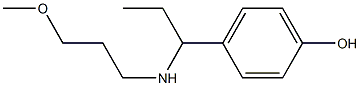 4-{1-[(3-methoxypropyl)amino]propyl}phenol Struktur