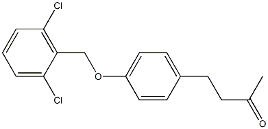 4-{4-[(2,6-dichlorophenyl)methoxy]phenyl}butan-2-one Struktur