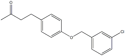 4-{4-[(3-chlorophenyl)methoxy]phenyl}butan-2-one Struktur