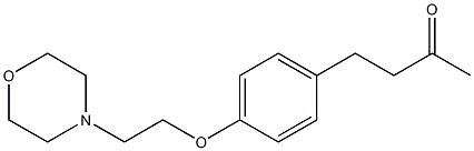 4-{4-[2-(morpholin-4-yl)ethoxy]phenyl}butan-2-one Struktur