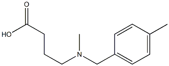 4-{methyl[(4-methylphenyl)methyl]amino}butanoic acid Struktur