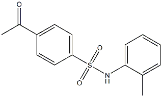 4-acetyl-N-(2-methylphenyl)benzene-1-sulfonamide Struktur