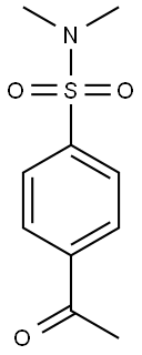 4-acetyl-N,N-dimethylbenzene-1-sulfonamide Struktur