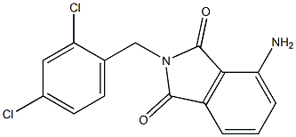 4-amino-2-[(2,4-dichlorophenyl)methyl]-2,3-dihydro-1H-isoindole-1,3-dione Struktur