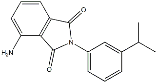 4-amino-2-[3-(propan-2-yl)phenyl]-2,3-dihydro-1H-isoindole-1,3-dione Struktur