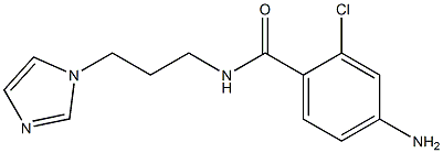 4-amino-2-chloro-N-[3-(1H-imidazol-1-yl)propyl]benzamide Struktur