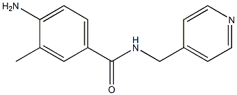 4-amino-3-methyl-N-(pyridin-4-ylmethyl)benzamide Struktur