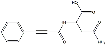 4-amino-4-oxo-2-[(3-phenylprop-2-ynoyl)amino]butanoic acid Struktur