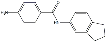 4-amino-N-(2,3-dihydro-1H-inden-5-yl)benzamide Struktur