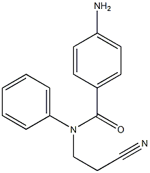 4-amino-N-(2-cyanoethyl)-N-phenylbenzamide Struktur