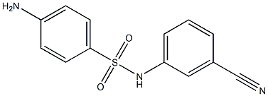 4-amino-N-(3-cyanophenyl)benzenesulfonamide Struktur