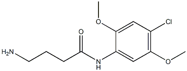 4-amino-N-(4-chloro-2,5-dimethoxyphenyl)butanamide Struktur