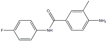 4-amino-N-(4-fluorophenyl)-3-methylbenzamide Struktur