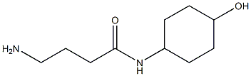 4-amino-N-(4-hydroxycyclohexyl)butanamide Struktur