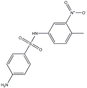 4-amino-N-(4-methyl-3-nitrophenyl)benzene-1-sulfonamide Struktur