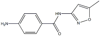 4-amino-N-(5-methylisoxazol-3-yl)benzamide Struktur