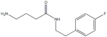 4-amino-N-[2-(4-fluorophenyl)ethyl]butanamide Struktur