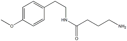 4-amino-N-[2-(4-methoxyphenyl)ethyl]butanamide Struktur