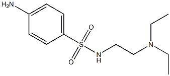 4-amino-N-[2-(diethylamino)ethyl]benzenesulfonamide Struktur